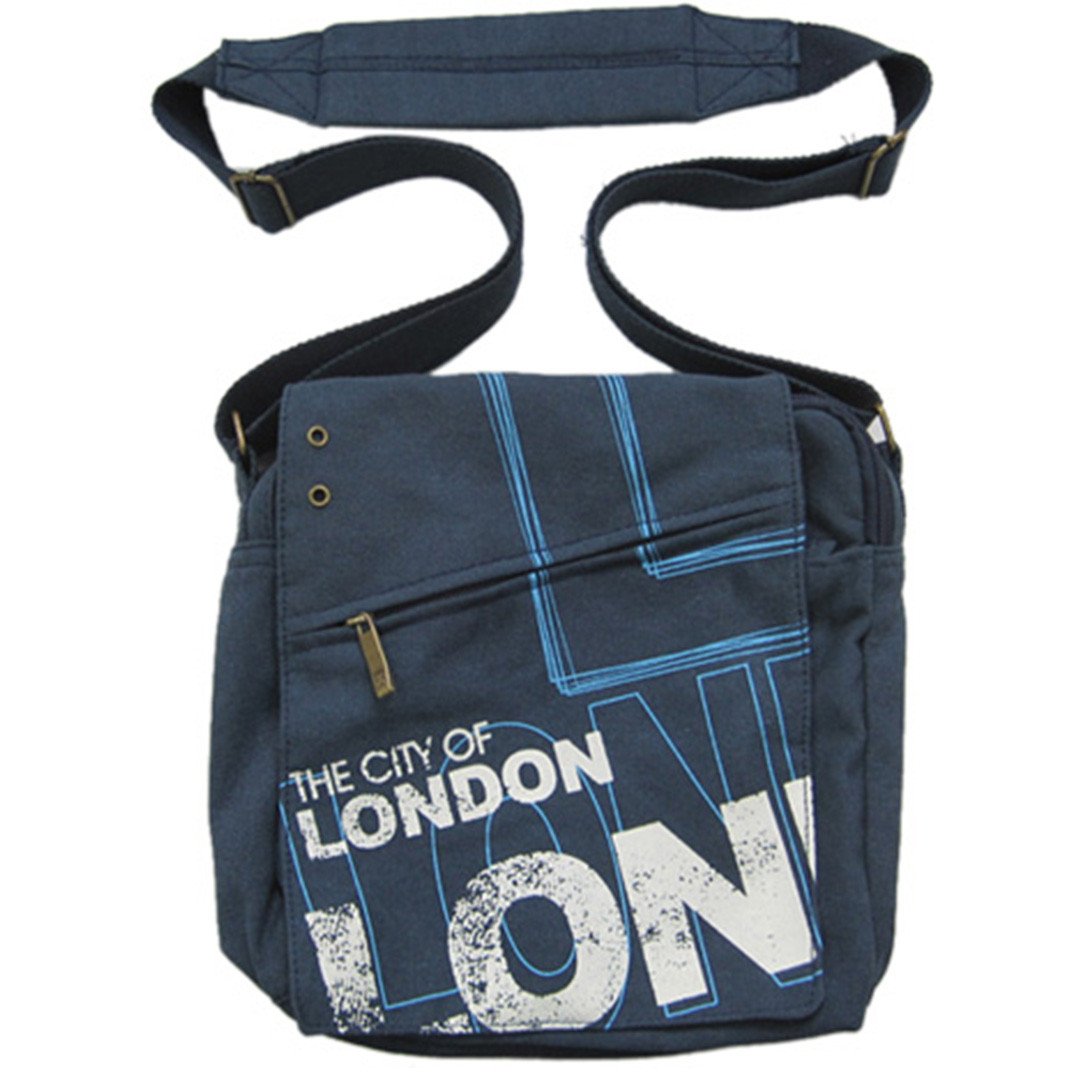 Cool Original Robin Ruth Brand City of London Messenger Bag -Small royal blue