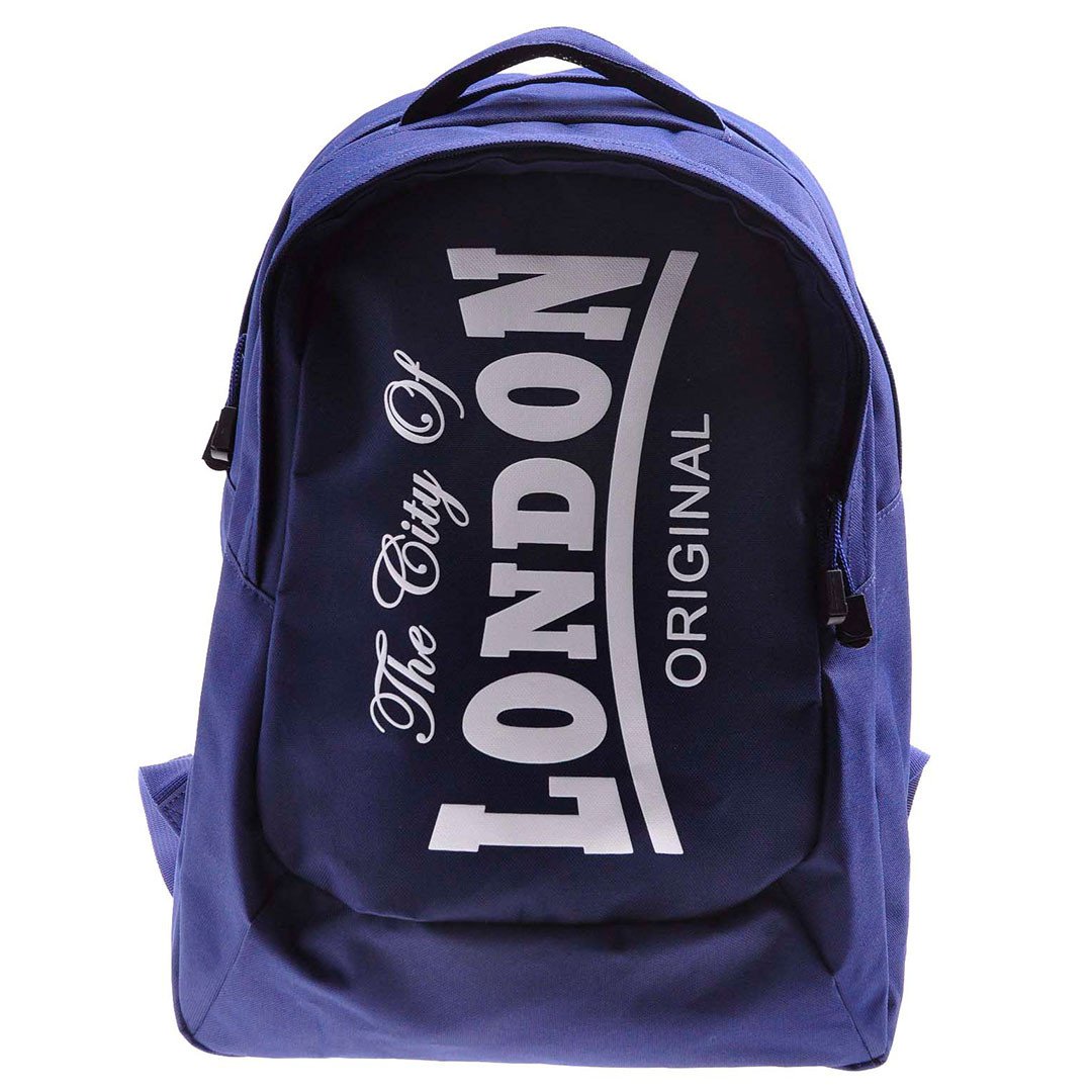 Backpack City of London Robin Ruth brand original Medium Navy Blue White