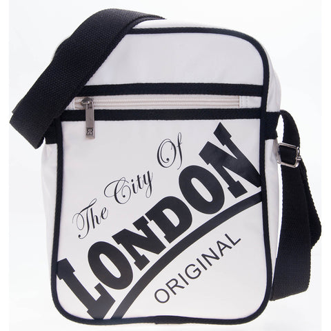 Rainbow Tote Bag London original By Robin Ruth brand  Large Blue on Black