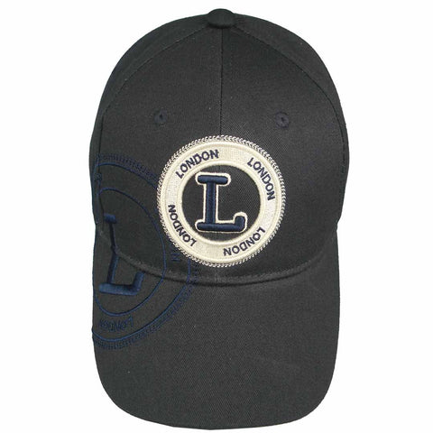An Original Robin Ruth Brand London Badge Baseball Cap -Black