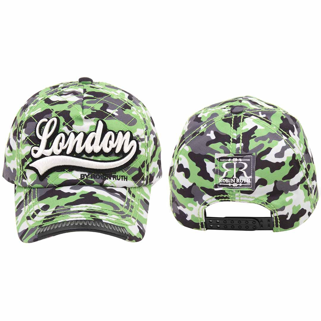 Original Robin Ruth Brand LONDON CAMOUFLAGE DESIGN BASEBALL CAP