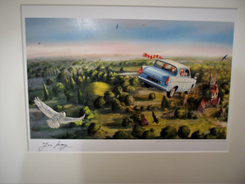 HARRY POTTER ART PRINT SIGNED BY ILLUSTRATOR - London Art and Souvenirs