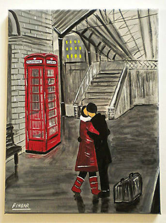 Oil painting of Tower Bridge London Thick Canvas, oil or Acrylic colors unsigned