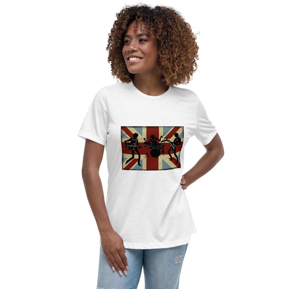 COOL BRITISH FLAG Women's Relaxed T-Shirt