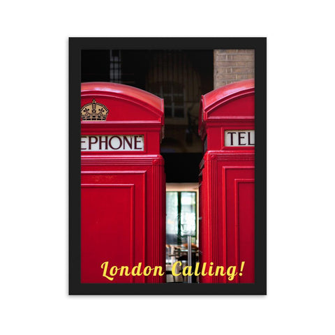 CLASSIC RED BUS IN LONDON PHOTO PRINT FRAMED