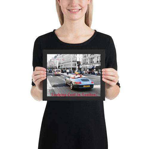 Looking Cool in London Photo Print FRAMED - London Art and Souvenirs