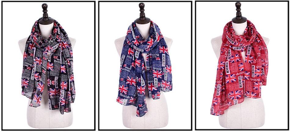 LONDON THEMED  LONG LUXURY SCARF - London Art and Souvenirs