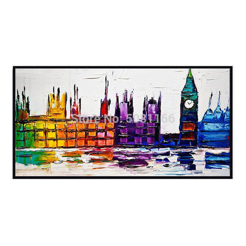 BEAUTIFULLY HAND PAINTED LONDON OIL PAINTING - London Art and Souvenirs