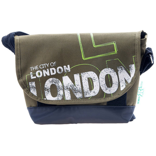 Cool City of London Messenger Bag Dark Green White - London Art and Souvenirs