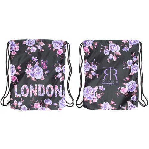 Robin Ruth Sports Bag  flower London Black Purple
