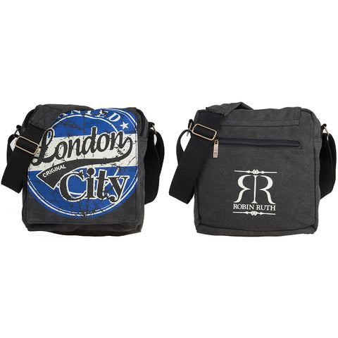 Cool Original Robin Ruth Brand  City of London Messenger Bag -Small royal blue