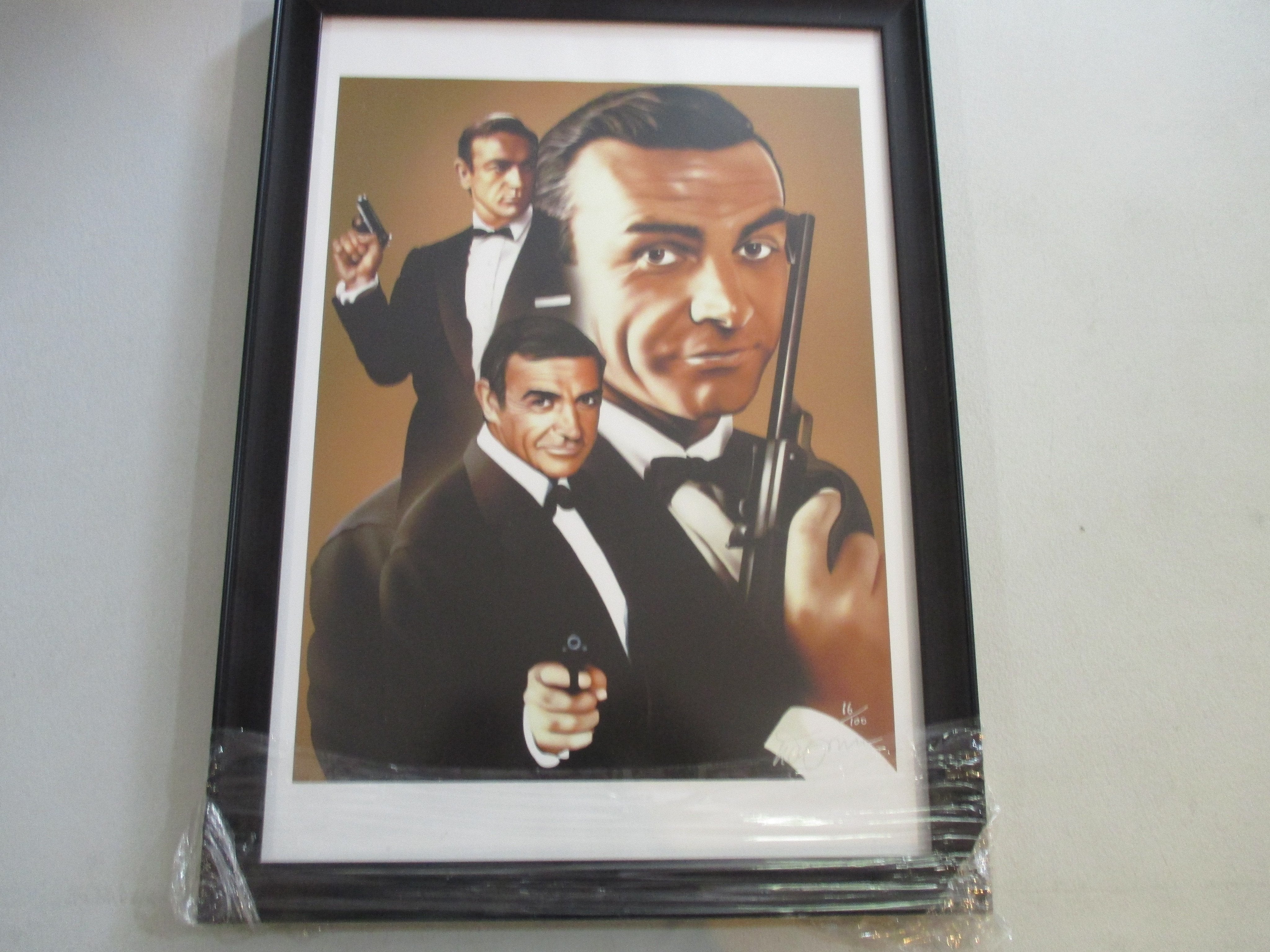JAMES BOND-SEAN CONNERY LIMITED EDITION PRINT FRAMED - London Art and Souvenirs