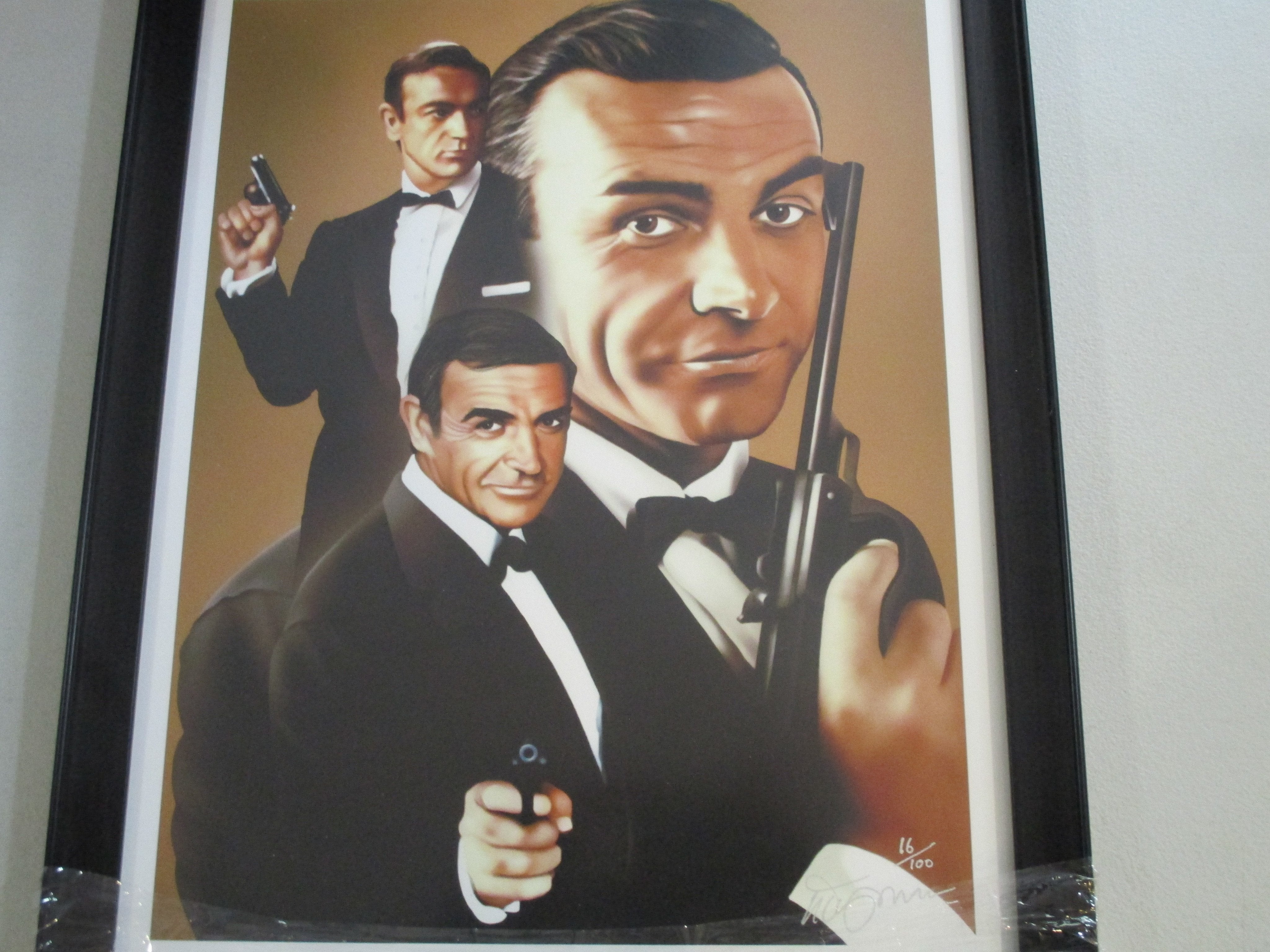 JAMES BOND-SEAN CONNERY LIMITED EDITION PRINT FRAMED - London Art and Souvenirs