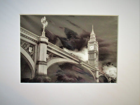 Oil painting of Tower Bridge London Thick Canvas, oil or Acrylic colors unsigned