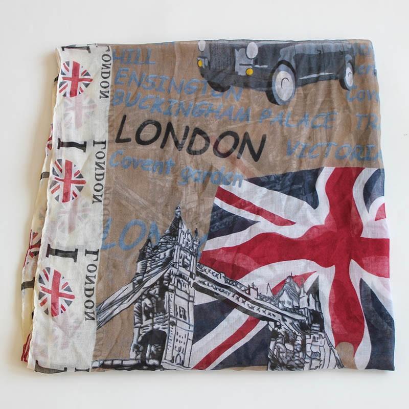 BEAUTIFUL LONDON DESIGN INFINITY SCARF OR WRAP - London Art and Souvenirs