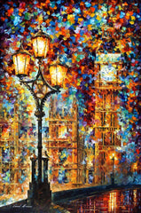 LONDON DREAMS -PALLETTE KNIFE OIL PAINTING ON CANVAS BY LEONID AFREMOV - London Art and Souvenirs
