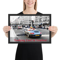 Looking Cool in London Photo Print FRAMED - London Art and Souvenirs
