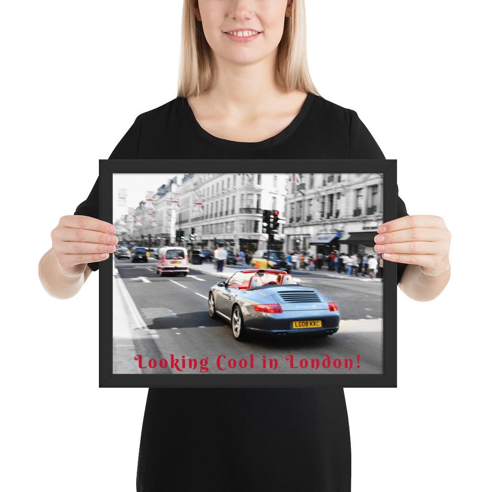 Looking Cool in London Photo Print FRAMED - London Art and Souvenirs