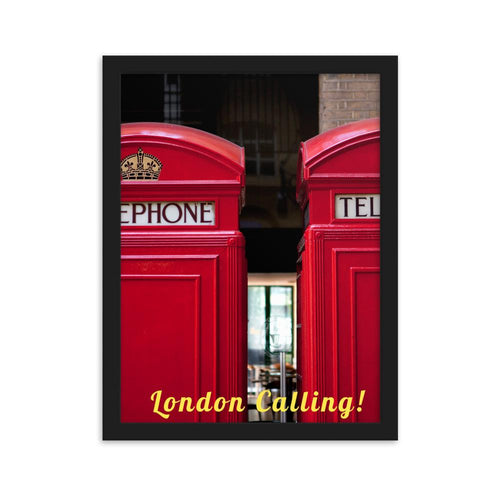 LONDON CALLING EXCLUSIVE  PHOTO PRINT FRAMED - London Art and Souvenirs