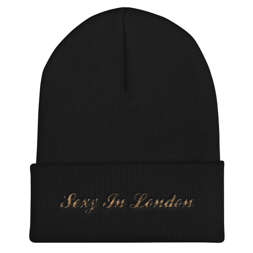 SEXY IN LONDON CUFFED BEANIE HAT - London Art and Souvenirs