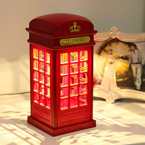 London Phone Booth Design LED Touch Night Light USB Rechargeable with  Touch Sensor - London Art and Souvenirs