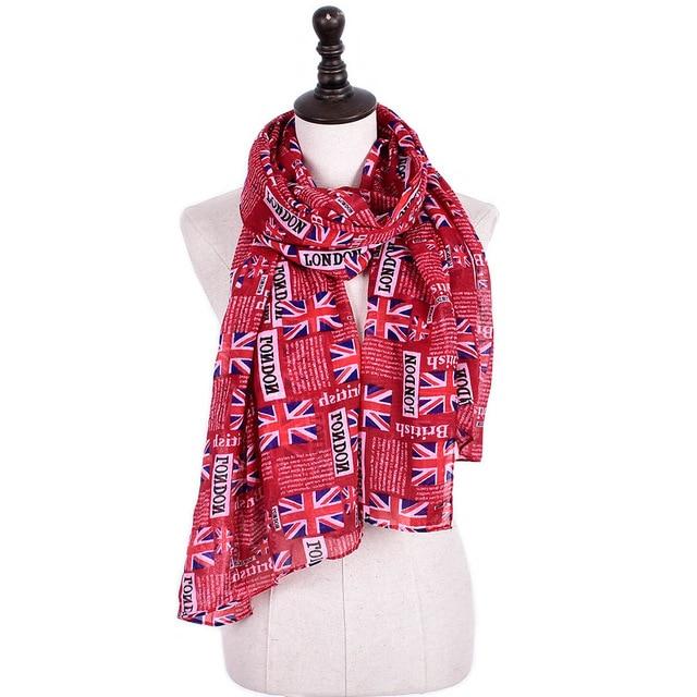 LONDON THEMED  LONG LUXURY SCARF - London Art and Souvenirs