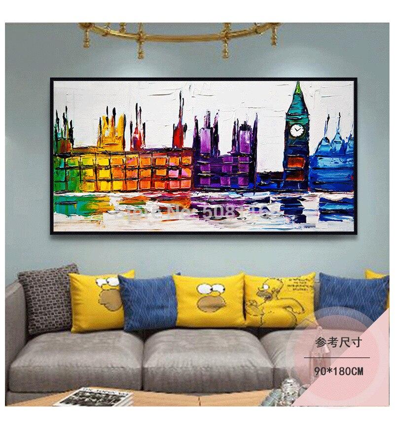 BEAUTIFULLY HAND PAINTED LONDON OIL PAINTING - London Art and Souvenirs