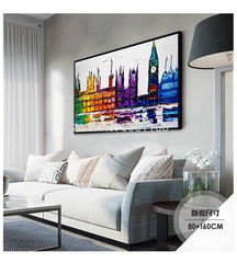 BEAUTIFULLY HAND PAINTED LONDON OIL PAINTING - London Art and Souvenirs