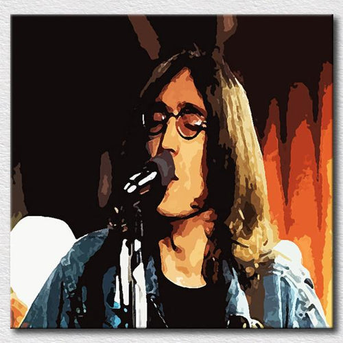 John Lennon Beatles  Hand Painted oil painting on canvas UNFRAMED - London Art and Souvenirs
