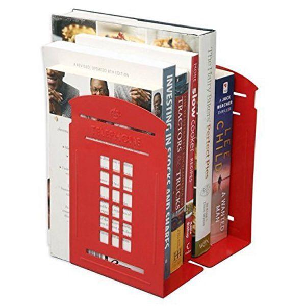 LONDON CLASSIC RED PHONEBOX BOOKENDS - London Art and Souvenirs